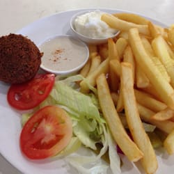 Oricco Charcoal Chicken - Falafel, chips and garlic sauce