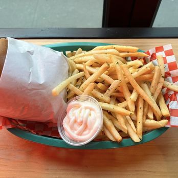 Jasmin's - Double Cheese Burger with French Fries - Burgers Near Me - San Francisco, California