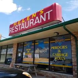 Helen's Fast Food - Sign outside