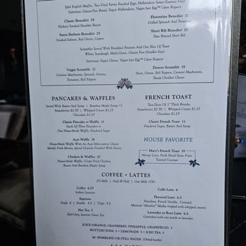 Benny and Mary's - Brunch Menu - 2/2 - New American Near Me - Irvine, California