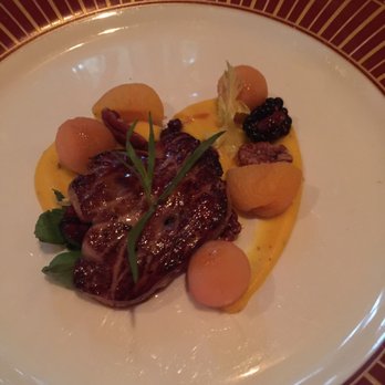 L'Opossum - Amazing foie gras. The sauce and fruit complimented the buttery foie gras perfectly - New American Near Me - Richmond, Virginia L'Opossum - Amazing foie gras. The sauce and fruit complimented the buttery foie gras perfectly - New American Near Me - Richmond, Virginia