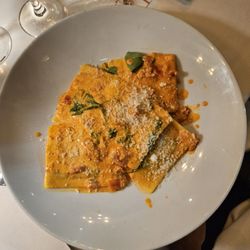 Mushroom ravioli