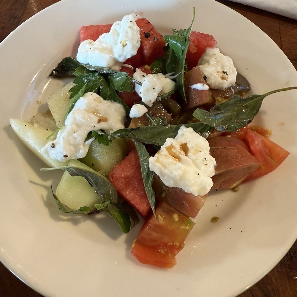 Pitfire Pizza - One of their summer items "watermelon burrata" - Pizza Near Me - Culver City, California