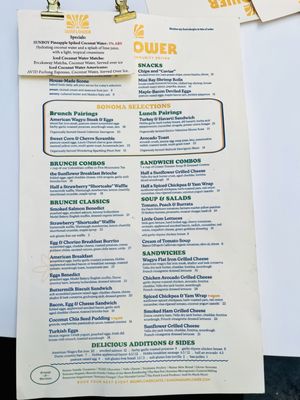 Menu photo 1 Sunflower Caffe Sonoma, CA Menu photo 1 Sunflower Caffe Sonoma, CA