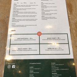 Frankie's - Menu