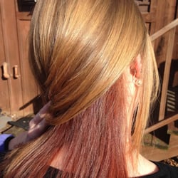 Hair On Main St - Red peekaboo lowlights