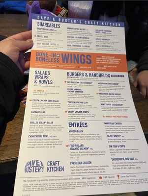 Menu photo 2 Dave & Buster's Albuquerque, NM