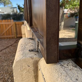 Iron Design - Opposite side. Has framing. Customer can decide which faces their yard vs the neighbors. We liked the flat, the neighbor liked the frame. - Metal Fabricators Near Me - Albuquerque, New Mexico