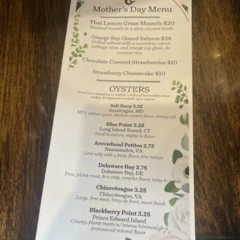 Mama's on the Half Shell - Menu - Bars Near Me - Baltimore, Maryland