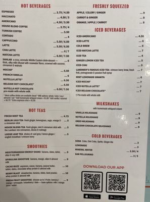 Menu photo 2 Cafe Landwer Boston, MA