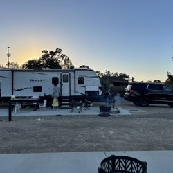 Sun Outdoors Paso Robles - Our spot - which felt wide open until the weekend when someone parked next to us. Felt a little cramped at that point.