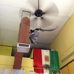 a ceiling fan in a mexican restaurant a ceiling fan in a mexican restaurant