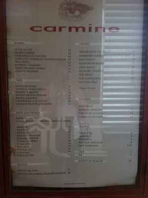 Menu photo 5 Carmine Marseille, 13