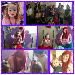 Fresno Fancy Faces - Little Mermaid celebrating Maddy's 3rd Birthday!