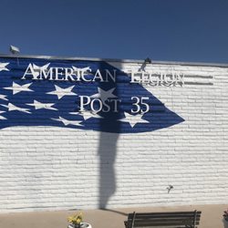 Just the beginning of "100 Year American Legion Anniversary MURAL", started September of 2019