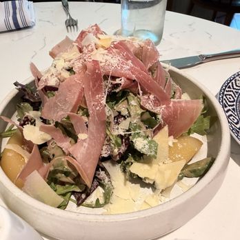 Il Falò - Prosecco Poached Pear and Prosciutto Salad - Italian Near Me - Raleigh, North Carolina Il Falò - Prosecco Poached Pear and Prosciutto Salad - Italian Near Me - Raleigh, North Carolina