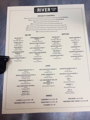 Menu photo 7 The River Kitchen and Bar Chicago, IL Menu photo 7 The River Kitchen and Bar Chicago, IL