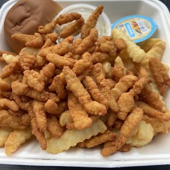 Harry's Place - Clam strips. Batter so thick, there was no clam taste. - Burgers Near Me - Colchester, Connecticut Harry's Place - Clam strips. Batter so thick, there was no clam taste. - Burgers Near Me - Colchester, Connecticut