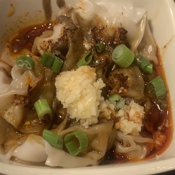 H Noodle House - A10. Shanghai Wonton in Red Chili Oil with Peanut Sauce - Chinese Near Me - Jericho, New York