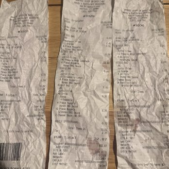 Wendy's - My receipts from today I asked for pineapple Fanta got orange and Baconator Fries and got jr fries - Fast Food Near Me - Shelton, Connecticut Wendy's - My receipts from today I asked for pineapple Fanta got orange and Baconator Fries and got jr fries - Fast Food Near Me - Shelton, Connecticut