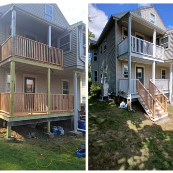 Salles  Construction - Added new stairs on porch. - Carpenters Near Me - Lowell, Massachusetts