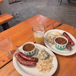 Two 2 sausage plates Two 2 sausage plates