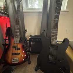 My Bass Guitar and Electric Guitar