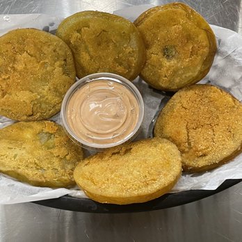 Rooster Ridge Steakhouse - Hand-battered Fried Green tomatoes with homemade comeback sauce - Steakhouses Near Me - Carthage, Mississippi Rooster Ridge Steakhouse - Hand-battered Fried Green tomatoes with homemade comeback sauce - Steakhouses Near Me - Carthage, Mississippi