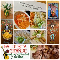 La Fiesta Grande - Cheese Enchiladas, chicken Taquitos, salsa verde chicken enchiladas, pork Carnitas