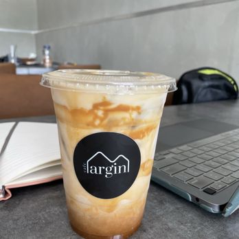 Margin Cafe Coffee Roasters - Biscoff Latte ($5.50 with macadamia milk) - Coffee & Tea Near Me - Diamond Bar, California Margin Cafe Coffee Roasters - Biscoff Latte ($5.50 with macadamia milk) - Coffee & Tea Near Me - Diamond Bar, California