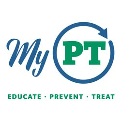 My PT - My PT logo featuring Educate Prevent Treat as the tagline. The colors represent healing and the arrow means wholistic function.