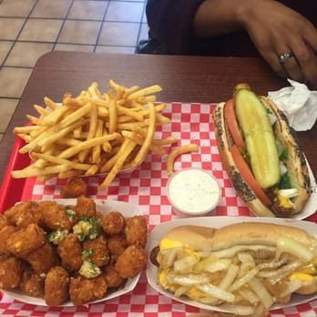 Fab Hot Dogs - Bacon cheddar Melt and a Chicago dog!! - Hot Dogs Near Me - Reseda, California