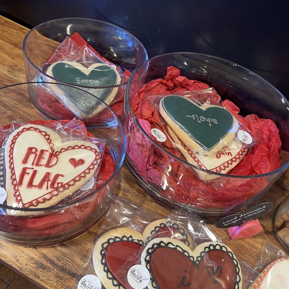 Sinners & Saints Desserts - Valentine's Sugar Cookie Bag - Bakeries Near Me - Venice, California Sinners & Saints Desserts - Valentine's Sugar Cookie Bag - Bakeries Near Me - Venice, California
