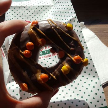 Krispy Kreme - The new reese's pieces donut - Donuts Near Me - Orem, Utah