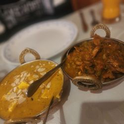 Taj Mahal Indian Restaurant - Mushroom matter (aok), shahi paneer (so good!!)