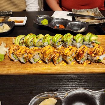 Sushi Land - Green dragon roll and DJ dragon roll - Japanese Near Me - Concord, Ontario