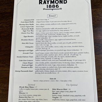 The Raymond 1886 - Menu - New American Near Me - Pasadena, California The Raymond 1886 - Menu - New American Near Me - Pasadena, California
