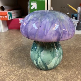 Art Attack - Mushroom for outdoor garden - Paint-Your-Own Pottery Near Me - Albuquerque, New Mexico