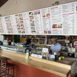 Fat Fish - Counter and menu