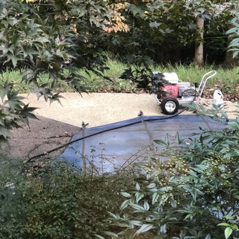 Between Cleaning - Halfway power washed poolside! - Pressure Washers Near Me - Rockville, Maryland Between Cleaning - Halfway power washed poolside! - Pressure Washers Near Me - Rockville, Maryland