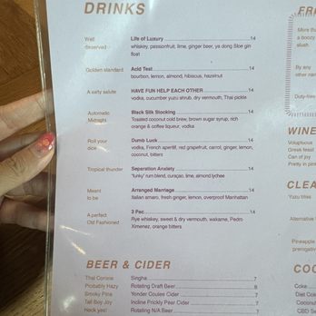 Eem - Menu - Cocktail Bars Near Me - Portland, Oregon