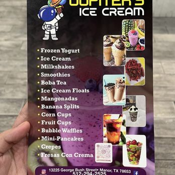 Jupiter's Ice Cream - Ice Cream & Frozen Yogurt Near Me - Manor, Texas Jupiter's Ice Cream - Ice Cream & Frozen Yogurt Near Me - Manor, Texas