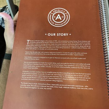 Abuelo's Mexican Restaurant - The story of Abuelos! Started in 89 in Amarillo TX! - Mexican Near Me - Kissimmee, Florida Abuelo's Mexican Restaurant - The story of Abuelos! Started in 89 in Amarillo TX! - Mexican Near Me - Kissimmee, Florida