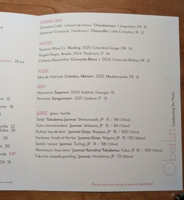 Menu photo 2 Oberlin Providence, RI Menu photo 2 Oberlin Providence, RI