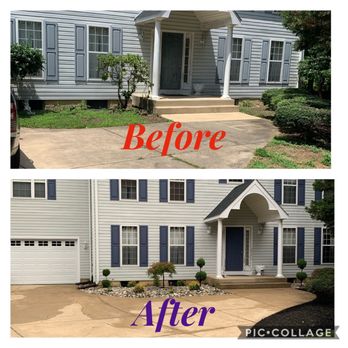 Authentic Seasonal Services - Before/After front flower beds - Landscaping Near Me Authentic Seasonal Services - Before/After front flower beds - Landscaping Near Me