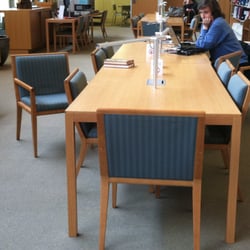 Chatham Community Library - I loved the lights on the tables.