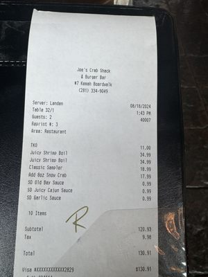 Joe's Crab Shack & Burger Bar - CLOSED by null