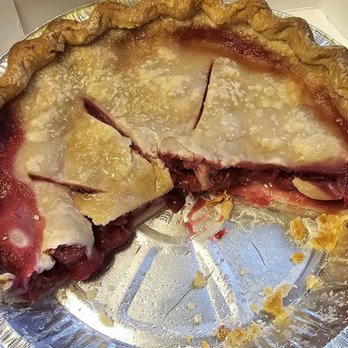 Ahlemeyer Farms Old Time Bakery - This is how they come now, flat and soggy. The only piece of the crust still good is the edge - Bakeries Near Me - Columbus, Indiana