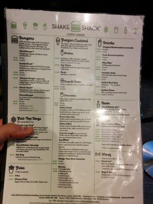 Menu photo 3 Shake Shack Covent Garden London, XGL