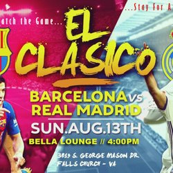El Clásico Supercopa - Drinks & Hookah ! Game & Leg 1 between Arch-rivals #RealMadrid & #Barcelona